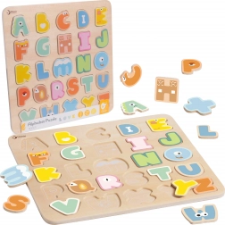 Classic World houten Montessori puzzel alfabet 27 stuks
