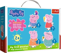 Baby puzzel Peppa Big 4-in-1 (3–6 stukjes) TREFL