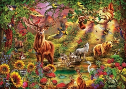 Puzzel 1000 stukjes ART PUZZLE magisch bos