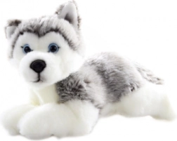 Pluchen husky liggend 23 cm eco friendly