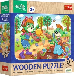 Houten puzzel TREFLÍCI 24 stukjes