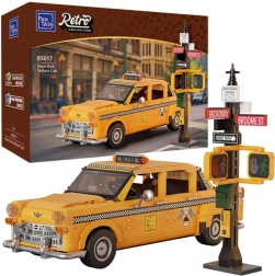 Bouwset Pantasy gele taxi Yellow Cab 36,5 cm, 1601 stukjes
