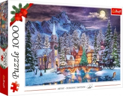 Puzzel 1000 stukjes – Kerstsfeer Trefl