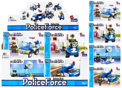Bouwset politiewagen met minifiguur – 4 varianten