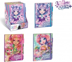 Nebulous Stars dagboek met zwarte pagina's