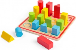 Bigjigs Toys houten vormenpuzzel, 16 stukjes (25 × 25 cm)