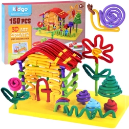 Creatieve flexibele bouwset macaroni, stokjes – 150 delen