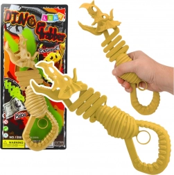 Bijtend dinosaurus-skelet – grijper, bruin