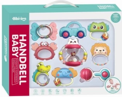 set van rammelaars en bijtspeeltjes voor baby, 9 stuks