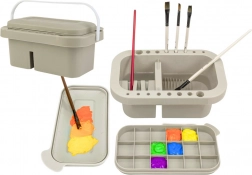 Organizer voor het wassen en opslaan van penselen