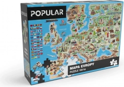 Populaire Puzzel Kaart van Europa 160 stukjes