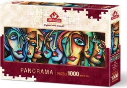 ART PUZZLE Panoramische puzzel Gezichten 1000 stukjes