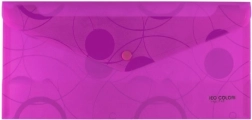 Documentenmapje met drukknoop roze DL Neo Colori