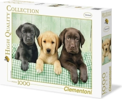 Puzzel 1000 stukjes Drie Labradors