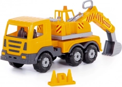 Plastic graafmachine Auto Prestige 43 cm – draaibare arm en mechanische schep