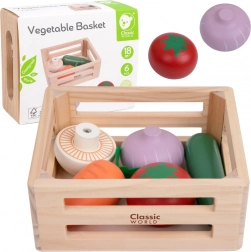 Classic World Houten mand met groenten