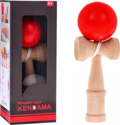 Houten Kendama-speelgoed met rode bal voor kinderen 3+ en volwassenen