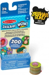 Sticker WOW – navulling + miniboeekje – verrassing
