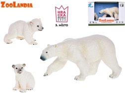 Zoolandia ijsbeer-moeder met welpen – set dierfiguren
