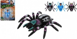Kruipende spin voor op glas, kunststof, 8 cm