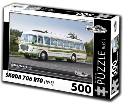Puzzel RETRO-AUTA Škoda 706 RTO bus 500 stukjes