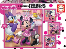Puzzel Minnie en Daisy van Educa 4-in-1