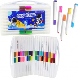 Set acrylstiften in organizer 36 stuks