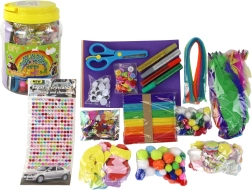 Creatieve kunstset in een pot DIY