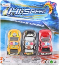 Set politiewagentjes – mix kleuren (3 stuks)