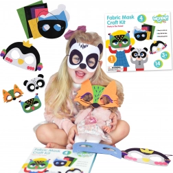 Creatieve set vilten maskers voor kinderen - 4 soorten