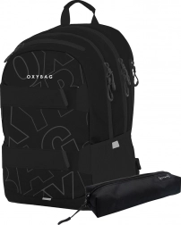 OXYBAG Studentenrugzak + etui OXY Sport Font White