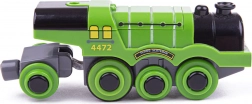 Elektrische locomotief Bigjigs Rail Flying Scotsman groen