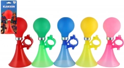 Fietstoeter met rubberen ballon, 14 cm – meerdere kleuren