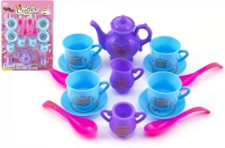 Kunststof koffie- en theeservies voor kinderen, 15-delig