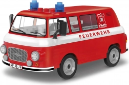Bouwset Youngtimer Barkas B1000 Feuerwehr – brandweerbus (151 onderdelen)