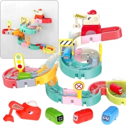 Waterbaan-badspeelset met afdalingen en zuignappen, 37 delen