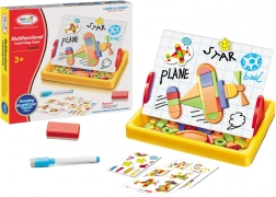 Magnetisch bord voor tekenen met geometrische vormen en magneten