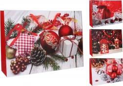 cadeaupapieren tas L kerstmotief 44 × 31 × 12 cm