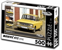 retro-auto puzzel moskvič 412 (1974) – 500 stukjes