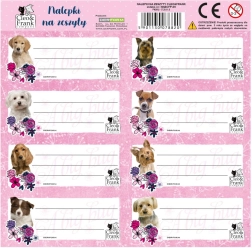 Derform vel stickers voor schriften honden 8 stuks - 1 stuk