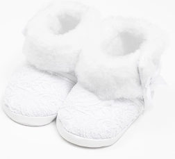 baby winter laarsjes met kant New Baby wit (0–3 maanden)
