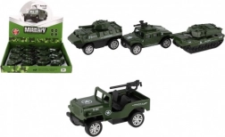 Set van militaire auto's met terugtrekfunctie