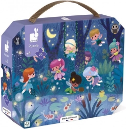 Puzzel in koffertje Nachtfeeën 36 stukjes