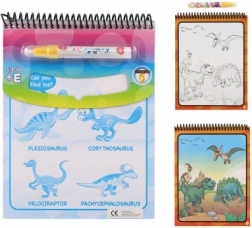 Magisch waterkleurboek met dinosaurussen