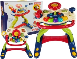 Interactieve loopwagen met stuur 3 in 1 voor baby's