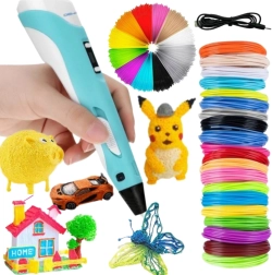 Woopie 3D-pen voor kinderen met LED-display – creatieve set