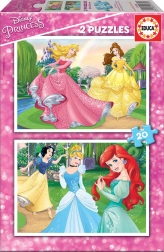 Puzzel DISNEY prinsessen 2×20 stukjes
