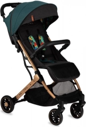 Sportieve buggy MoMi Estelle groen met gouden frame