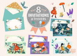 DJECO cadeauset uitnodigingen Garden Friends