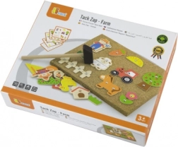 Houten kurkbord-hamerset boerderij Viga Montessori